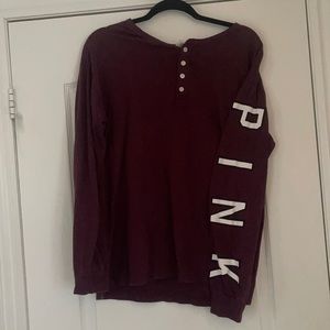 VICTORIA SECRET PINK LONG SLEEVE TOP